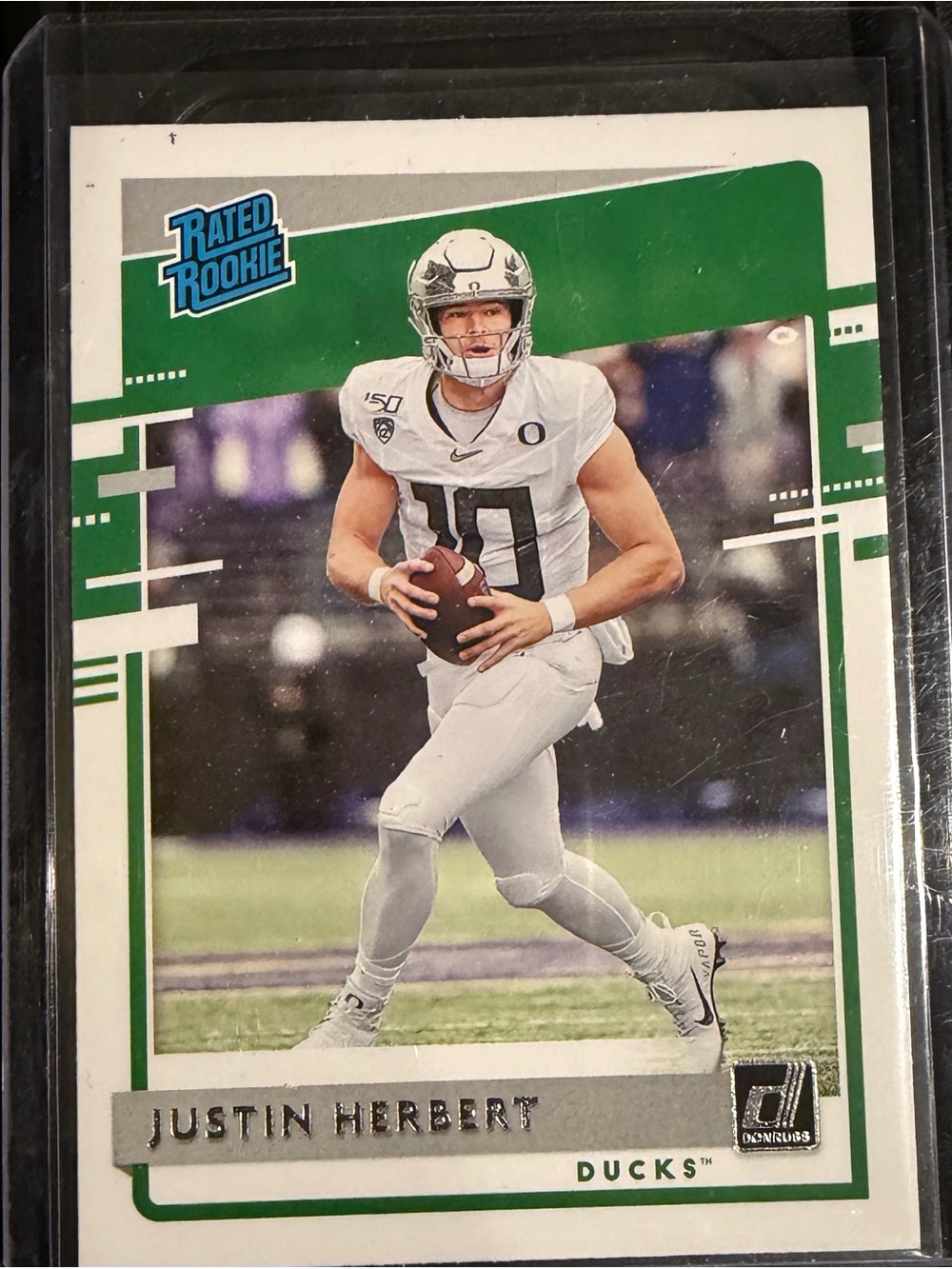 Panini Justin Herbert Card - Blue & White